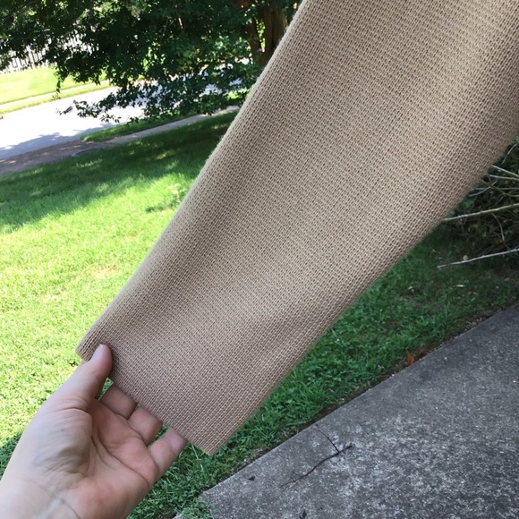 NWT Talbots Beautiful Thick Tan Open Front Cardi - Picture 3 of 5